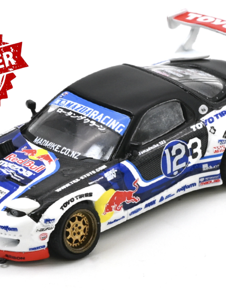 (Pre-order) INNO64 1/64 MAZDA RX-7 MAD MIKE "MADBUL Gen8" Diecast Model Car