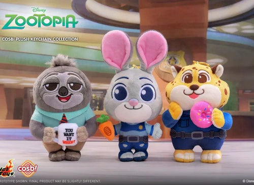 Load image into Gallery viewer, Hot Toys Disney Zootopia 2 Series Cosbi Plush Keychain Collection Set of 6
