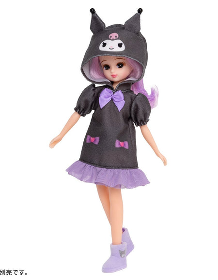 Takara Tomy Licca-chan Kuromi Roomwear Themed Loungewear and Slipper (NO DOLL)