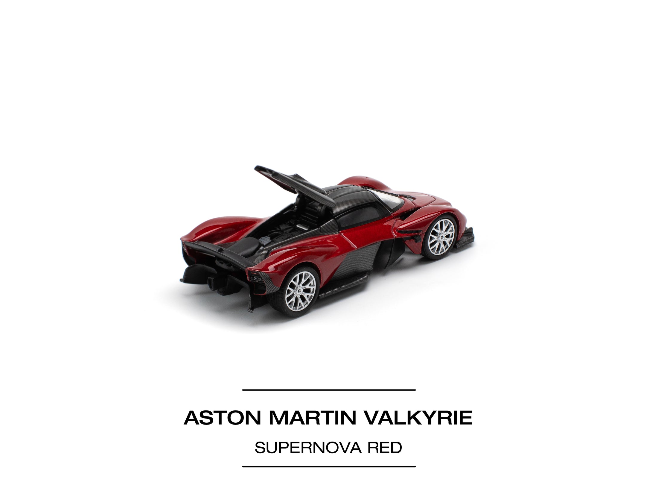 POPRACE 1/64 ASTON MARTIN VALKYRIE SUPERNOVA RED Diecast model car