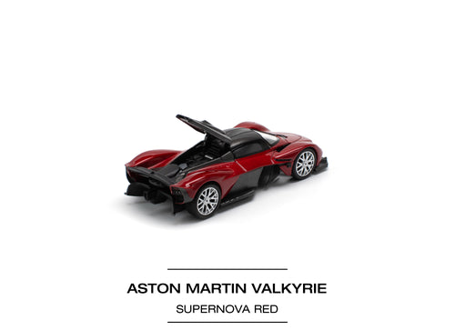 Load image into Gallery viewer, POPRACE 1/64 ASTON MARTIN VALKYRIE SUPERNOVA RED Diecast model car
