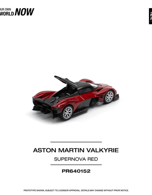 Load image into Gallery viewer, POPRACE 1/64 ASTON MARTIN VALKYRIE SUPERNOVA RED Diecast model car
