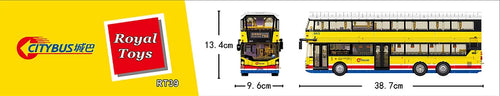 Load image into Gallery viewer, Royal Toys Building Blocks City Story Bricks RT39 : Hong Kong Citybus Volvo B8L
