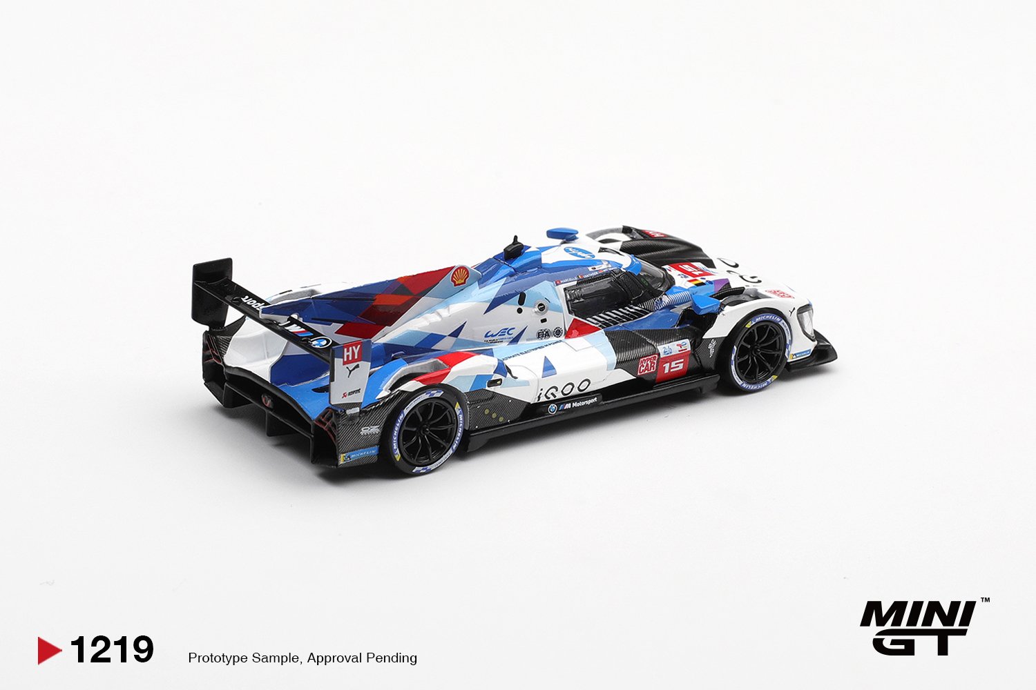 (Pre-order) MINI GT #1219 BMW M Hybrid V8 Hypercar #15 M TEAM WRT 2024 Le Mans