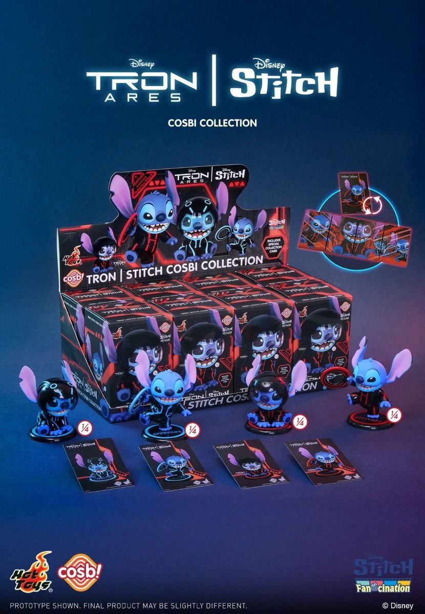 Hot Toys Disney Tron Stitch Cosbi Collection Full Set of 4 (8pcs Box Set)CBX327