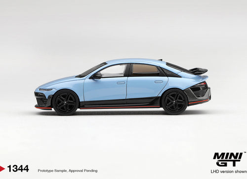 Load image into Gallery viewer, (Pre-order) Mini GT #1344 Hyundai Ioniq 6 N Performance Blue Pearl LHD
