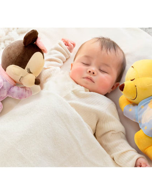 Load image into Gallery viewer, Takara Tomy Disney Baby Gussuri Sleeping w/ Melody Music Winnie the Pooh Plush
