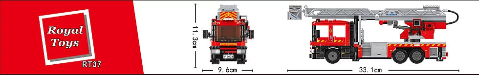 Royal Toys Building Blocks Story Bricks RT37 :Hong Kong Fire Engine 55M Turntable Ladder