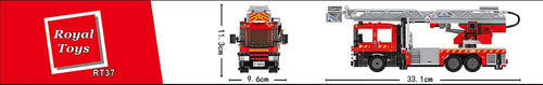 Load image into Gallery viewer, Royal Toys Building Blocks Story Bricks RT37 :Hong Kong Fire Engine 55M Turntable Ladder
