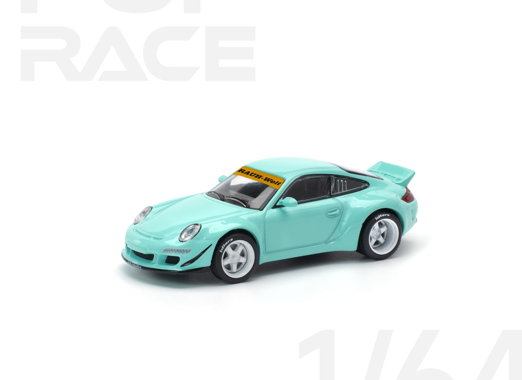 POPRACE 1/64 RWB 997 BLUE Diecast Model Car