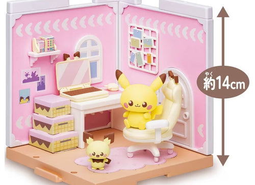 Load image into Gallery viewer, Takara Tomy Pokemon PokePiece House hobby Room Pichu &amp; Pikachu Set
