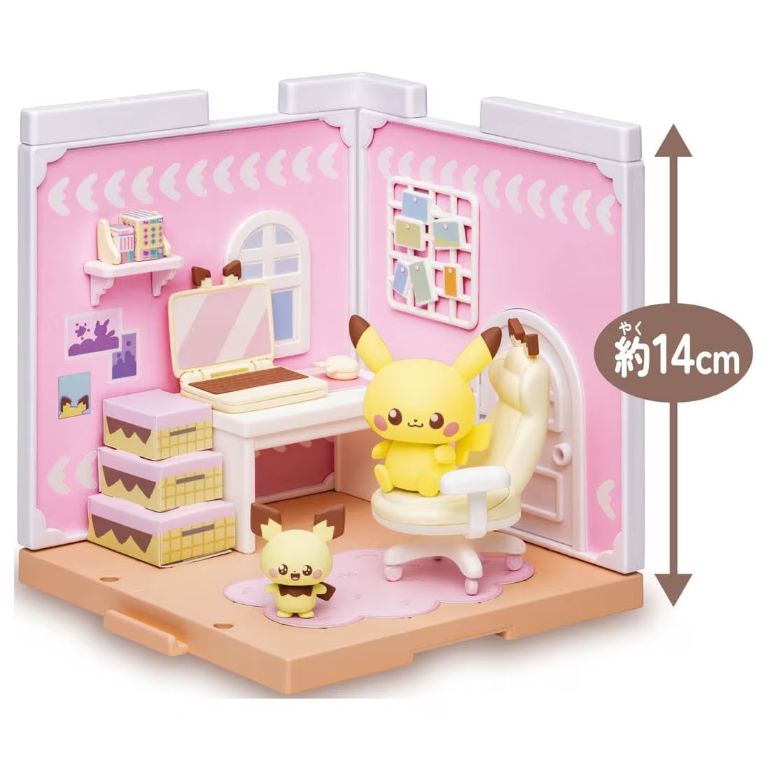 Takara Tomy Pokemon PokePiece House hobby Room Pichu & Pikachu Set