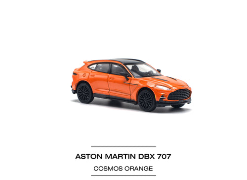 Load image into Gallery viewer, POPRACE 1/64 ASTON MARTIN DBX 707 - COSMOS ORANGE Model Car
