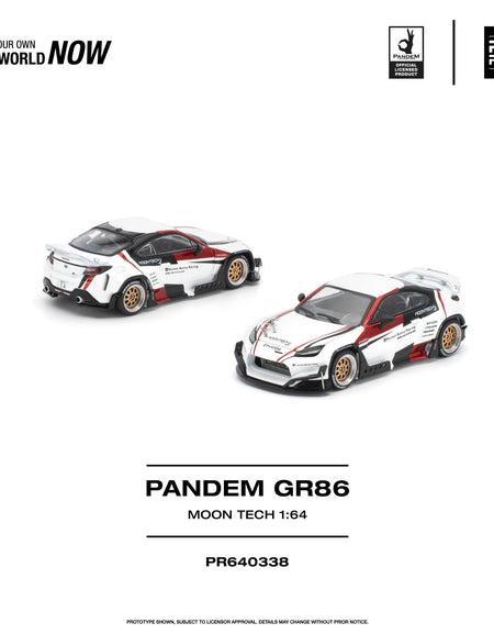 (Pre-order) POPRACE 1/64 - PANDEM Toyota GR 86 Moontech Diecast Model Car
