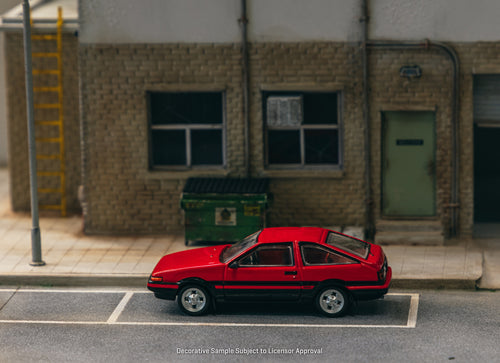 Load image into Gallery viewer, Tarmac Works 1/64 Toyota Sprinter Trueno (AE86) Red/Black Model Car
