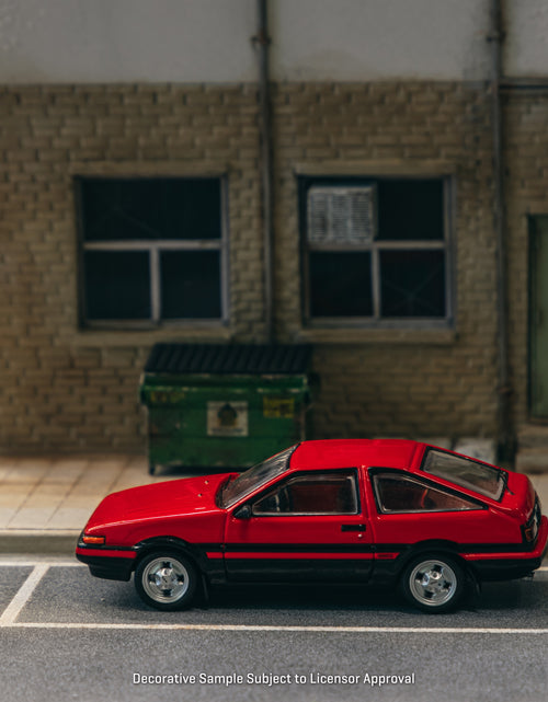 Load image into Gallery viewer, Tarmac Works 1/64 Toyota Sprinter Trueno (AE86) Red/Black Model Car
