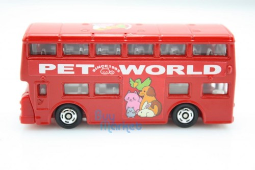 NEW Takara Tomica Tomy #95 London Bus PET WORLD Car Scale 1:130 Diecast Toy Car