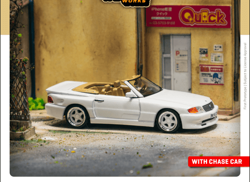 Load image into Gallery viewer, Tarmac Works 1/64 Mercedes-Benz SL 500 Koenig Specials White

