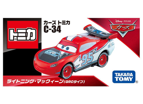 Load image into Gallery viewer, Takara Tomy Disney Tomica PIXAR CARS C-34 Lightning McQueen (GRC Type) Model Car
