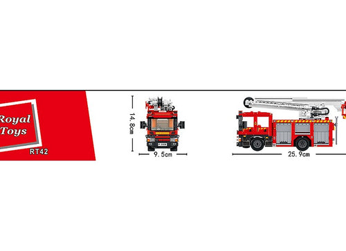 Load image into Gallery viewer, Royal Toys Building Blocks Bricks RT42: Hong Kong Fire Engine Hydraulic Platform
