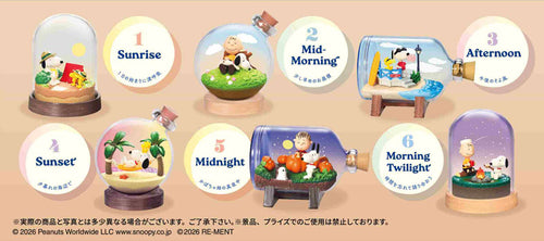 Load image into Gallery viewer, Re-ment Snoopy Book Figure Snoopy Time Terrarium (Full set of 6) Collectible Set
