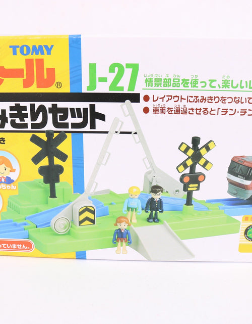 Load image into Gallery viewer, Takara Tomy Plarail Train Accessory J-27 Crossing Set Japan Parts w/ 3x Plakids

