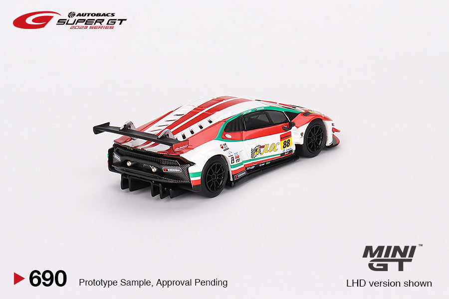 Mini GT #690 Lamborghini Huracán GT3 EVO #88 "JLOC Lamborghini GT3"