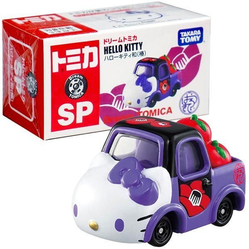 Load image into Gallery viewer, Takara Tomy Dream Tomica Die-cast car Sanrio SP Hello Kitty Apple Carry Purple
