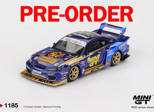 Load image into Gallery viewer, (Pre-order) MINI GT #1185 Nissan LB-Super Silhouette S15 SILVIA  #555 Team
