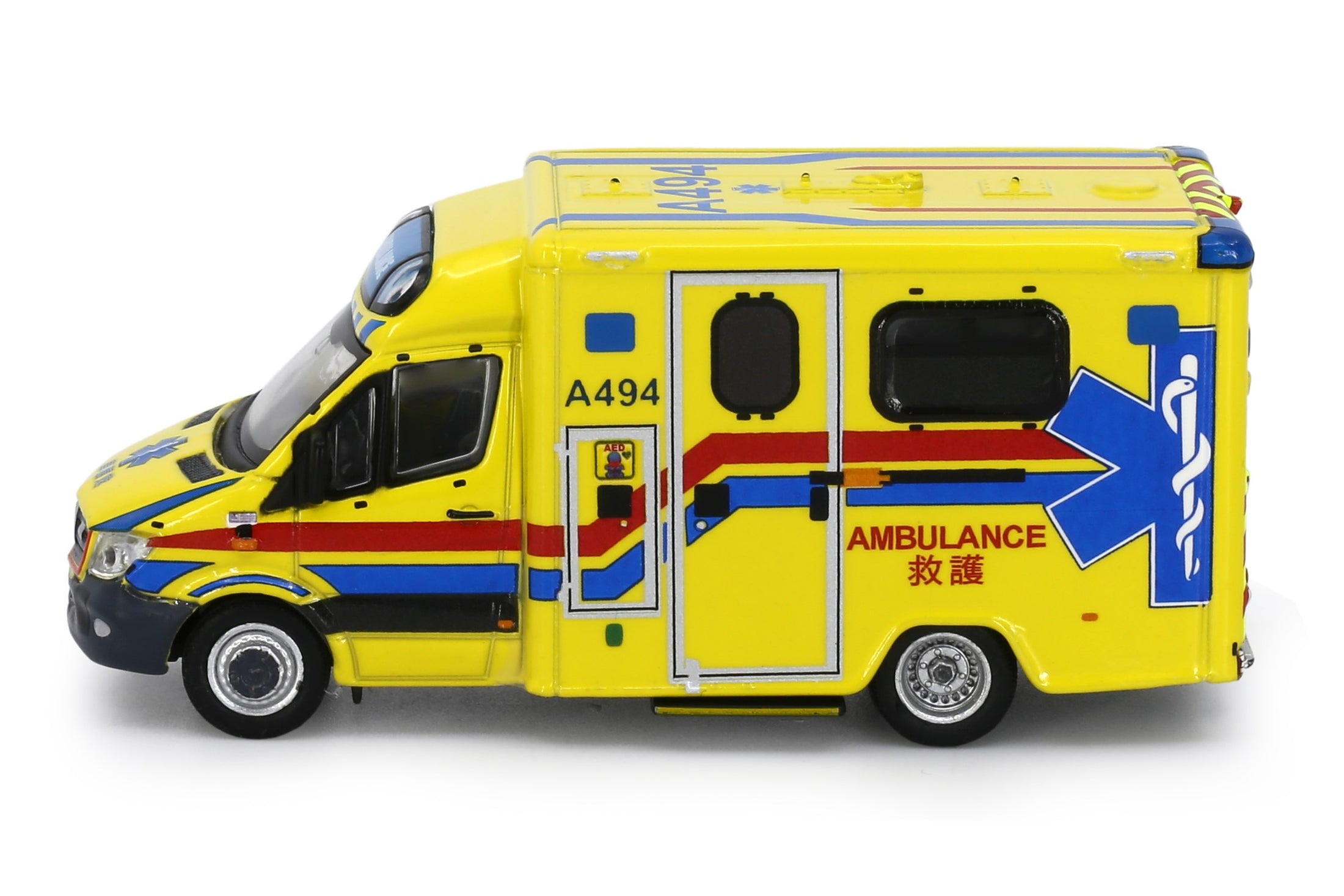 Tiny City Die-cast Model Car - MERCEDES-BENZ Sprinter FL HKFSD Ambulance (A294)