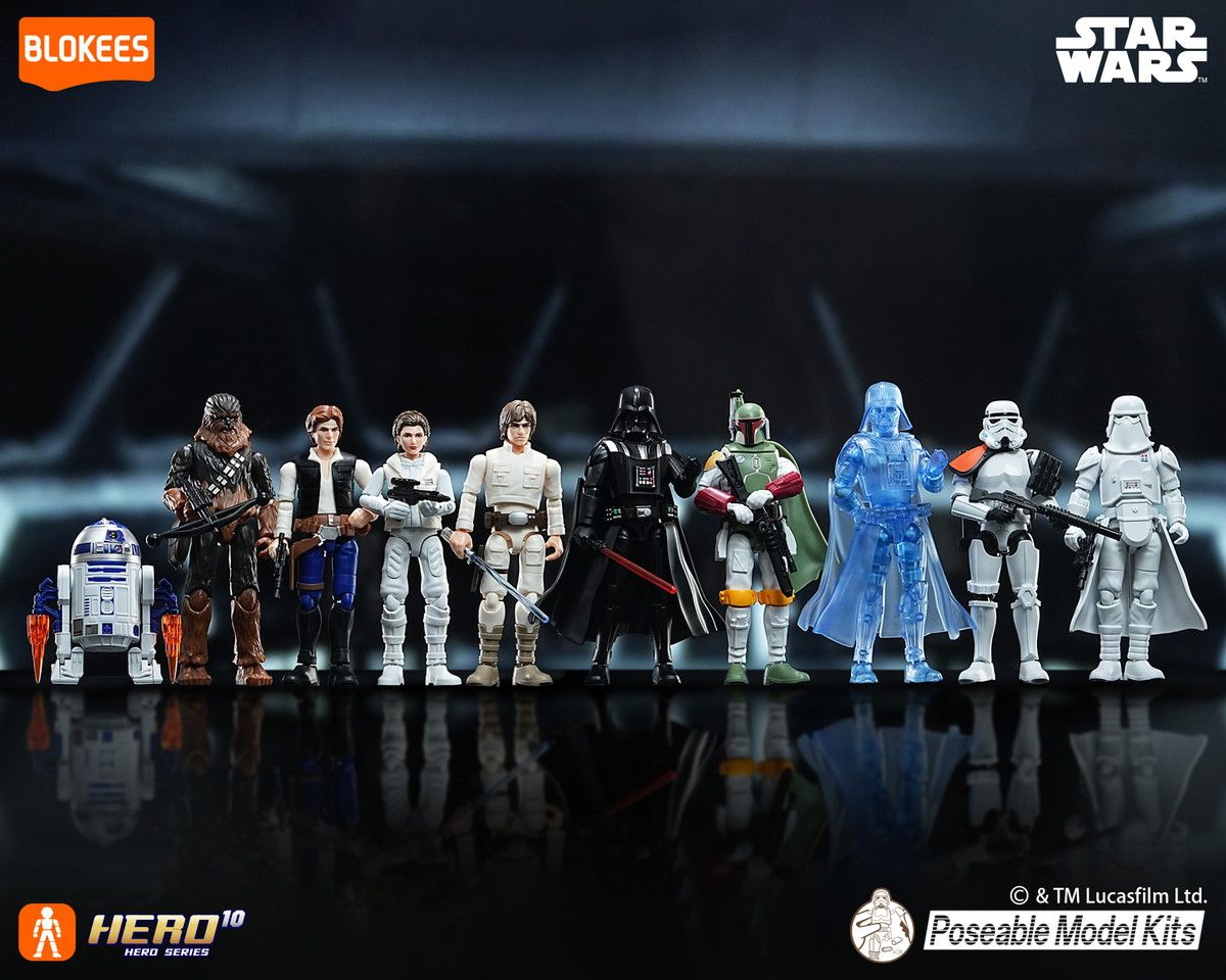 Blokees Star Wars Galaxy Version 02 Blind Box (9 Types) Full set of 9 Figure