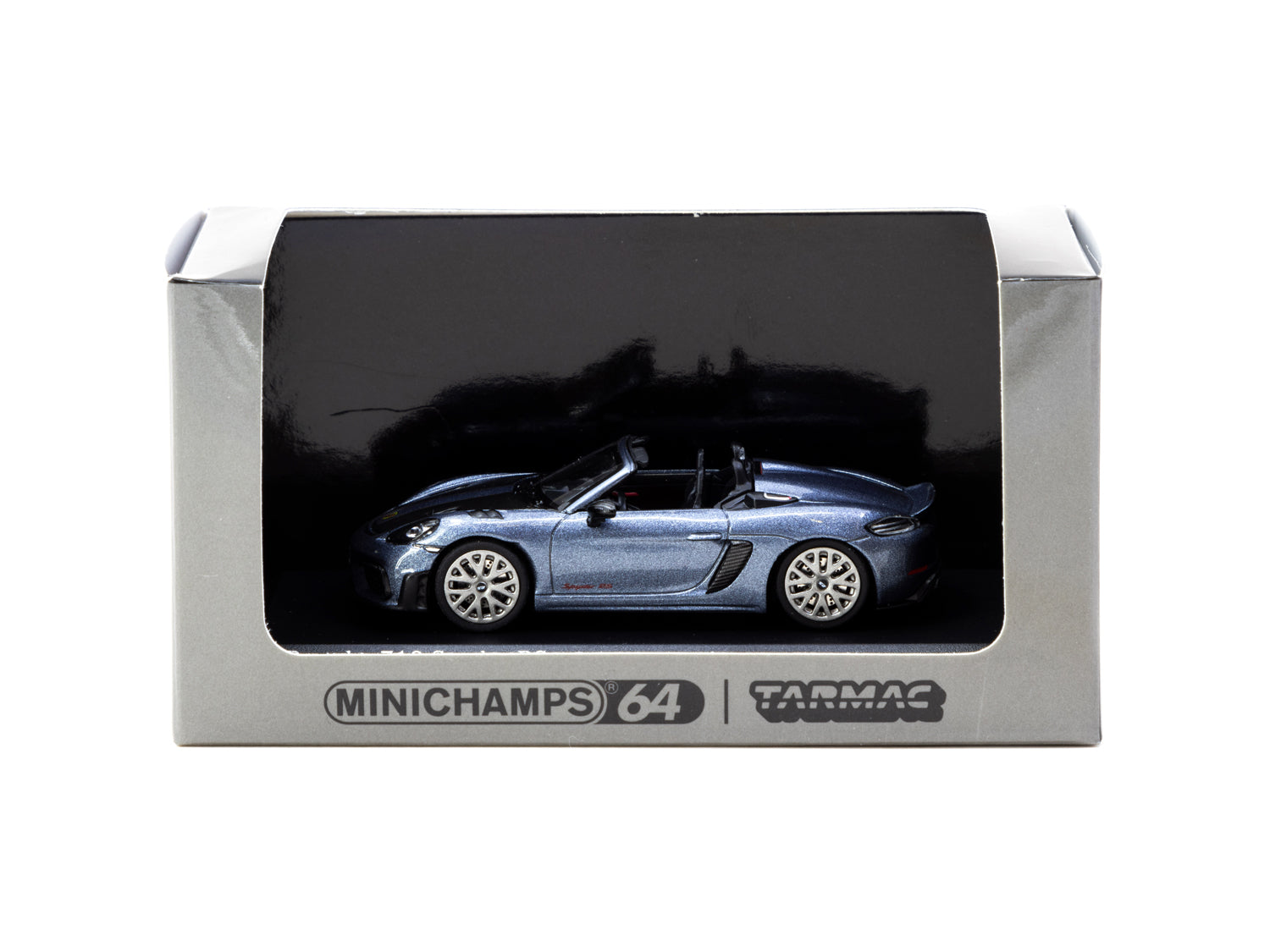MINICHAMPS x Tarmac Works 1/64 Porsche 718 Spyder RS Vanadium Grey