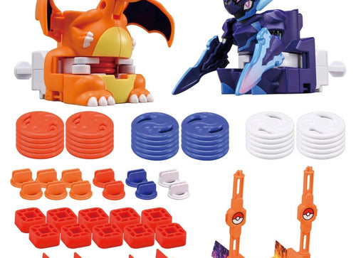 Load image into Gallery viewer, Takara Tomy Pokemon Ultimatch 11 11 Charizard VS Ceruledge Game Set
