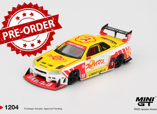 Load image into Gallery viewer, (Pre-order) MINI GT #1204 Nissan LB-ER34 Super Silhouette SKYLINE Suppaiman
