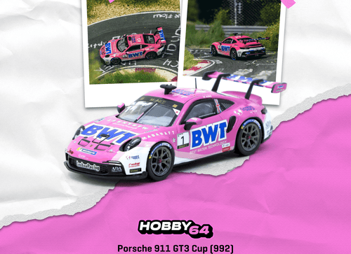 Load image into Gallery viewer, Tarmac Works 1/64 Porsche 911 GT3 Cup (992) Porsche Mobil 1 Supercup
