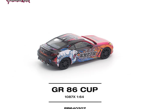 Load image into Gallery viewer, POPRACE 1/64 1087X GR86 CUP Diecast Model Car
