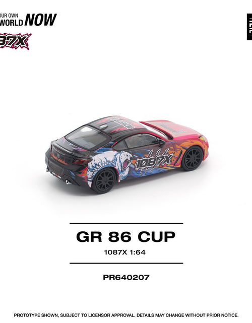 Load image into Gallery viewer, POPRACE 1/64 1087X GR86 CUP Diecast Model Car
