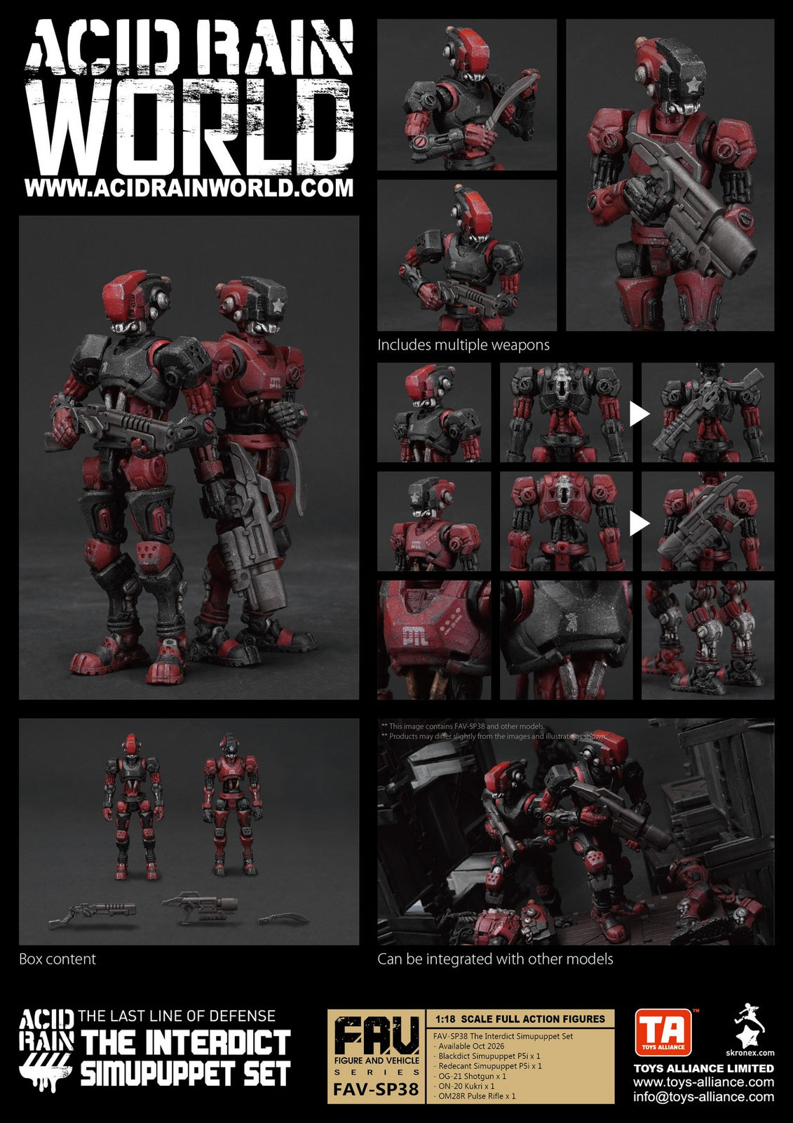 Toy Alliance Acid Rain FAV-SP38 The Interdict Simupuppet Set
