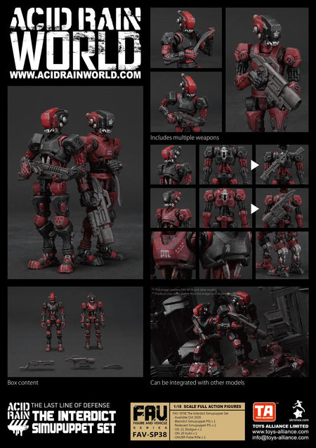 Toy Alliance Acid Rain FAV-SP38 The Interdict Simupuppet Set
