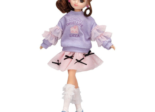 Load image into Gallery viewer, Takara Tomy Licca Chan Doll Dress LW-19 Sugar Ribbon (NO DOLL)
