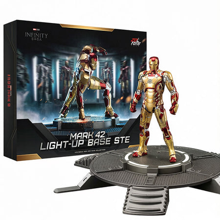 ZD Toys Marvel Iron Man 3 1/10 Iron Man MK42 & Light-up Base Set
