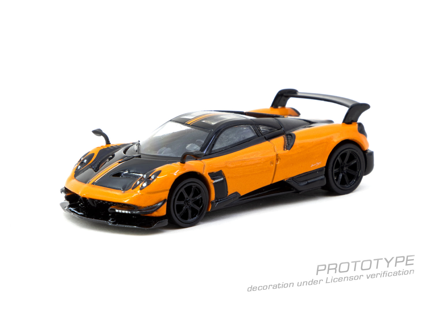 Tarmac Works 1/64 Pagani Huayra BC Arancio Saint Tropez Model Car