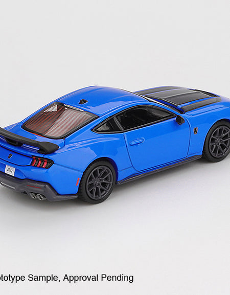 MINI GT #1141 Ford Mustang Dark Horse 2024 Grabber Blue RHD