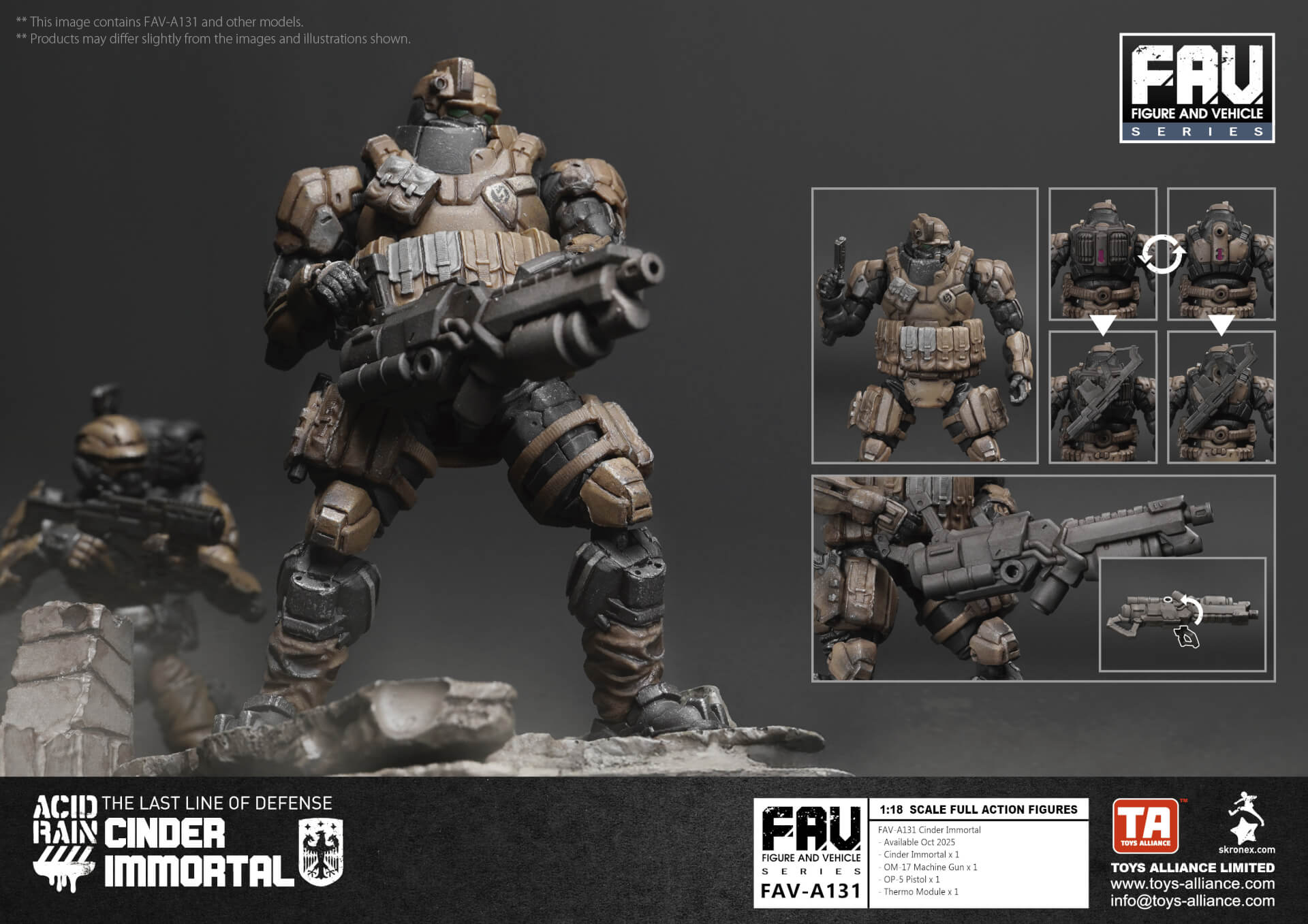 Acid Rain x Toy Alliance FAV-A131 Cinder Immortal 1/18 Action Figure