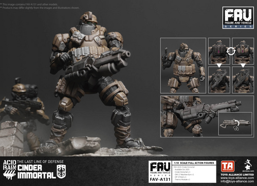 Load image into Gallery viewer, Acid Rain x Toy Alliance FAV-A131 Cinder Immortal 1/18 Action Figure
