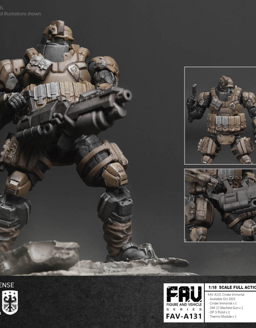 Load image into Gallery viewer, Acid Rain x Toy Alliance FAV-A131 Cinder Immortal 1/18 Action Figure
