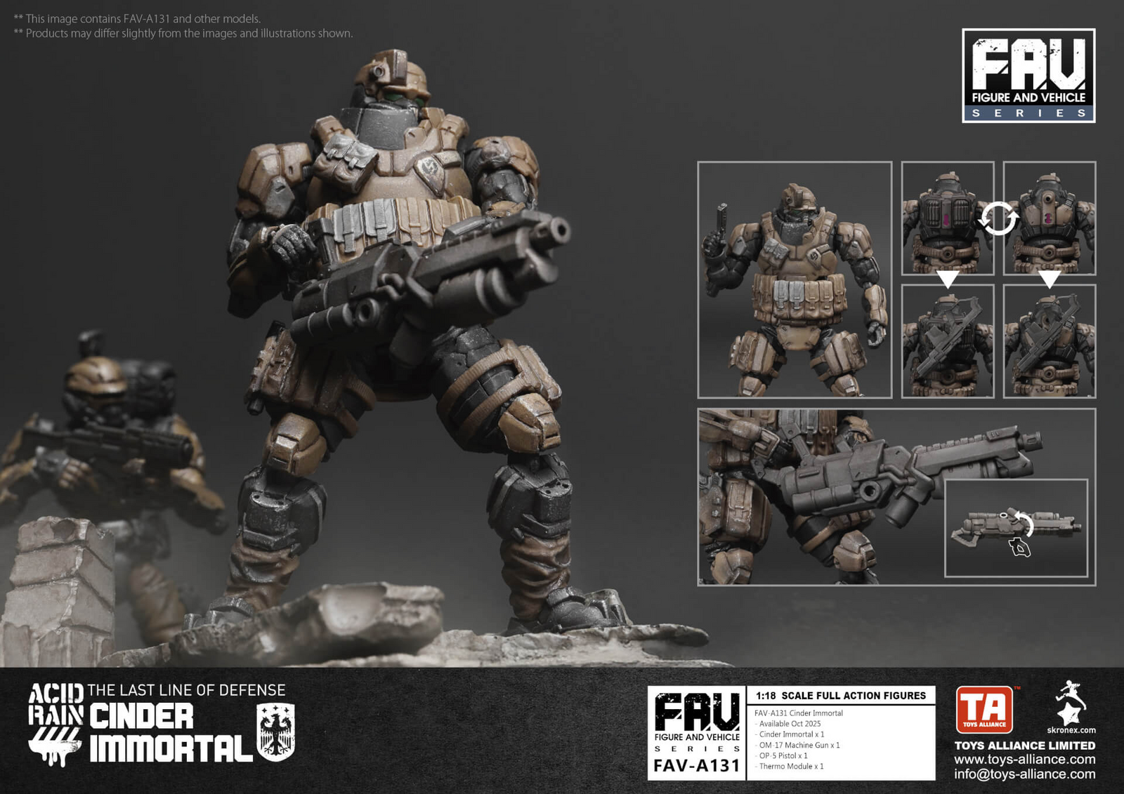 Acid Rain x Toy Alliance FAV-A131 Cinder Immortal 1/18 Action Figure