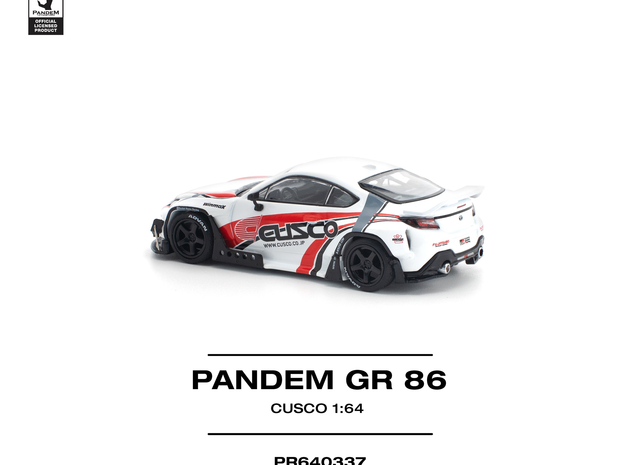 (Pre-order) POPRACE 1/64 PANDEM GR86 - CUSCO Diecast Model Car