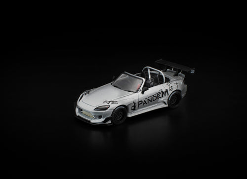 Load image into Gallery viewer, (Pre-order) POPRACE 1/64 PANDEM S2000 SILVER #PR640451 Diecast Model Car

