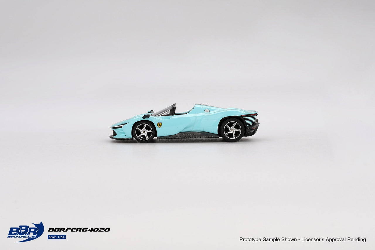 BBR 1/64 Ferrari Daytona SP3 Light Blue Diecast Model Car
